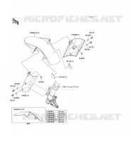 GARDE BOUE AVANT pour Kawasaki Z1000 ABS 2010