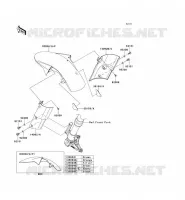 GARDE BOUE AVANT pour Kawasaki Z1000 ABS 2010