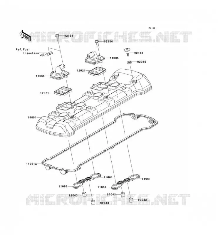 COUVRE CULASSE Kawasaki MOTOS 1000 2012 Z1000 ABS  ZR1000ECF