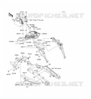GARDE BOUE ARRI&Egrave;RE pour Kawasaki Z1000 ABS 2013