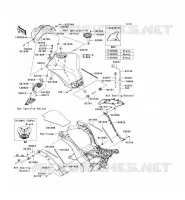 RESERVOIR CARBURANT pour Kawasaki Z1000 ABS 2013