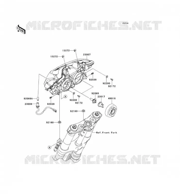 OPTIQUE(S) Kawasaki MOTOS 1000 2013 Z1000 ABS  ZR1000EDF