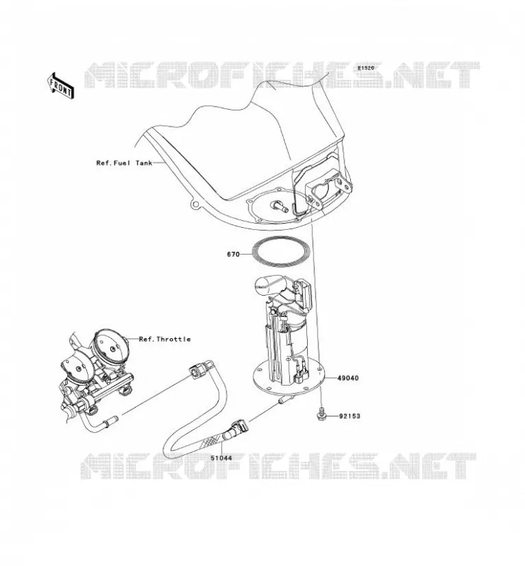 POMPE A ESSENCE Kawasaki MOTOS 1000 2013 Z1000 ABS  ZR1000EDF