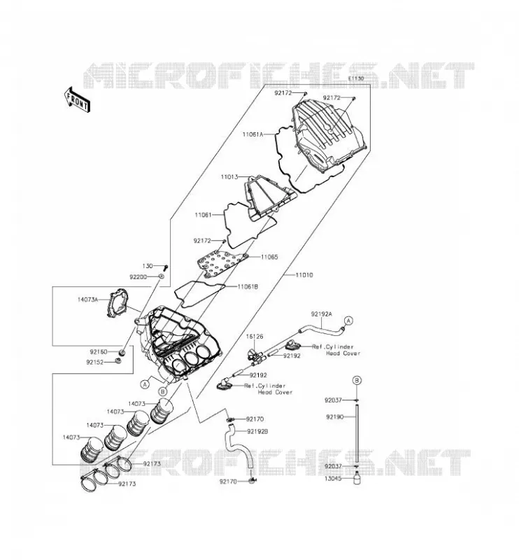 FILTRE A AIR Kawasaki MOTOS 1000 2014 Z1000  ZR1000FEF