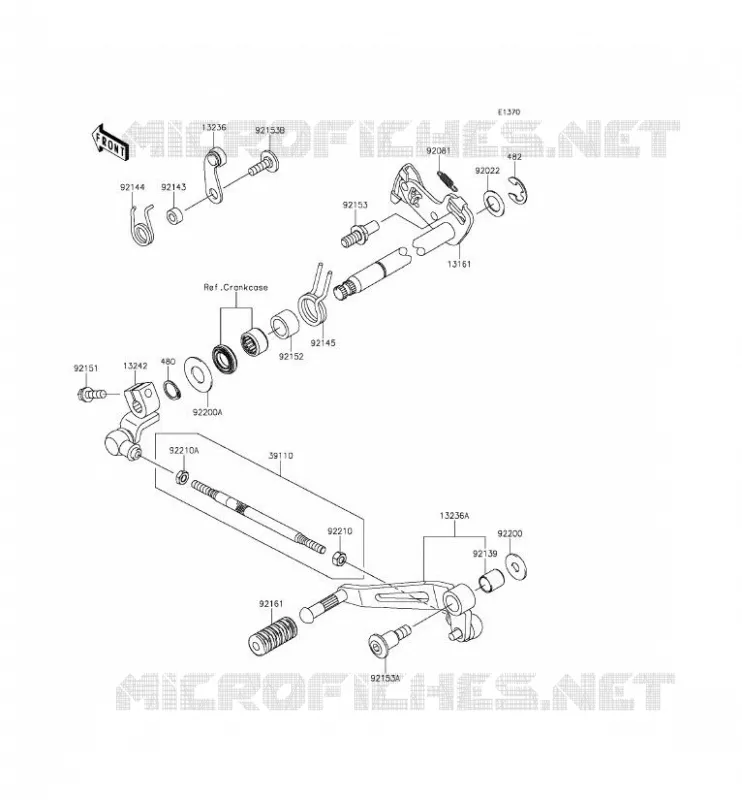 SELECTEUR Kawasaki MOTOS 1000 2015 Z1000  ZR1000FFF