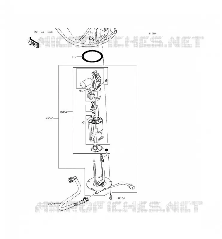 POMPE A ESSENCE Kawasaki MOTOS 1000 2014 Z1000 ABS  ZR1000GEF