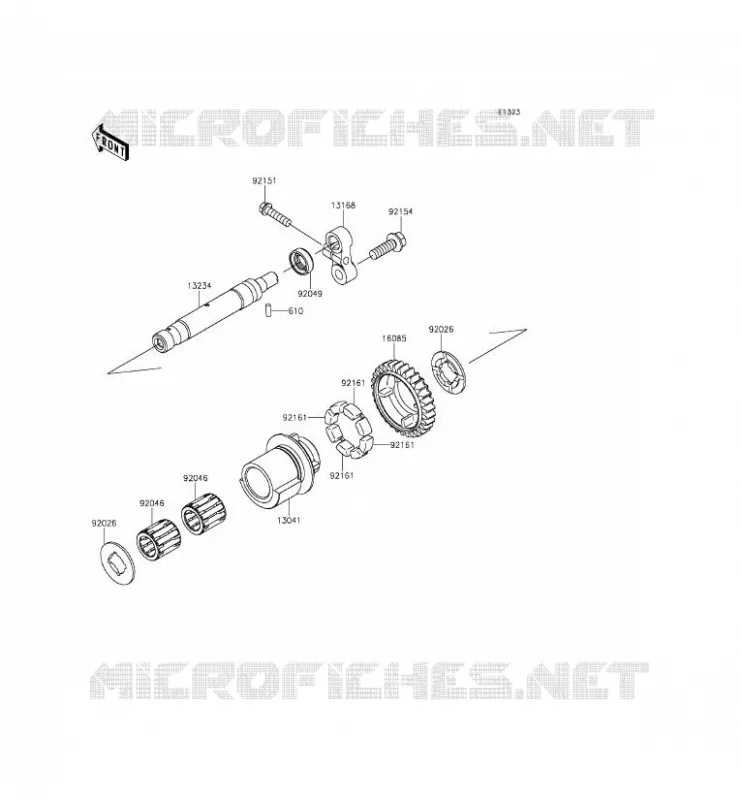 BALANCIER Kawasaki MOTOS 1000 2015 Z1000 ABS  ZR1000GFF