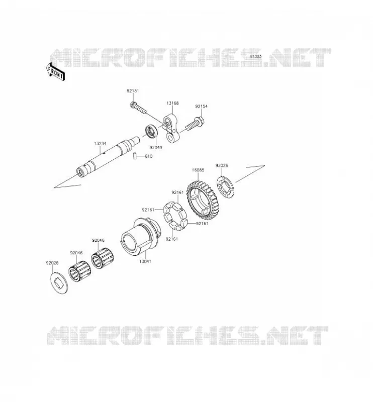 BALANCIER Kawasaki MOTOS 1000 2015 Z1000 ABS  ZR1000GFF