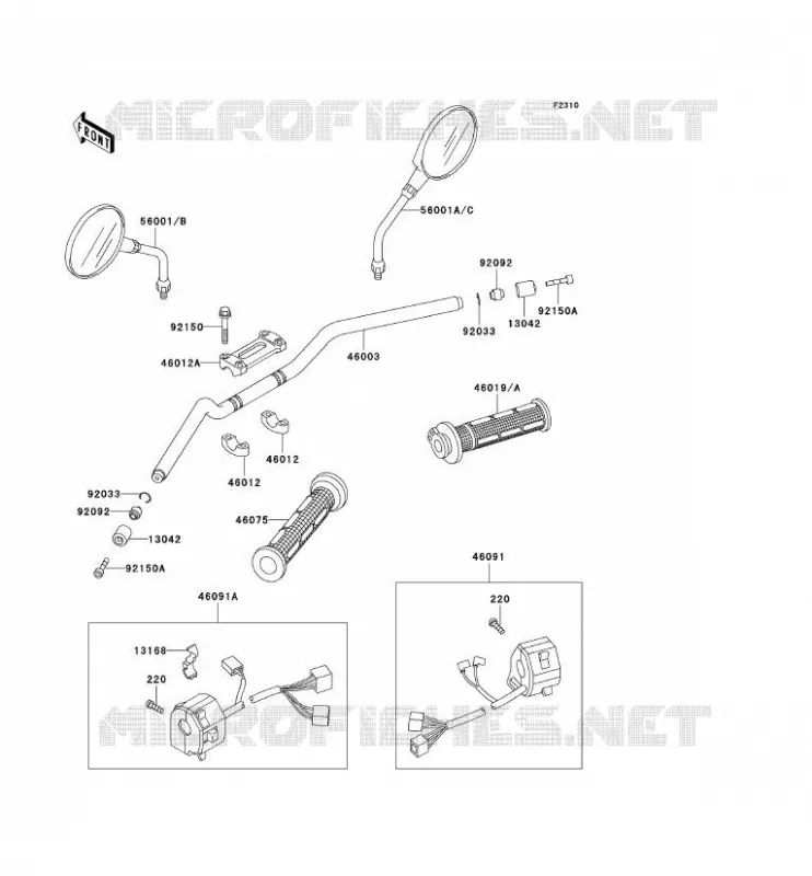 GUIDON Kawasaki MOTOS 1100 1992 ZEPHYR 1100  ZR1100-A1