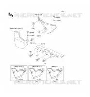 CACHE LAT&Eacute;RAL/GARDE CHAINE pour Kawasaki ZRX1100 1997