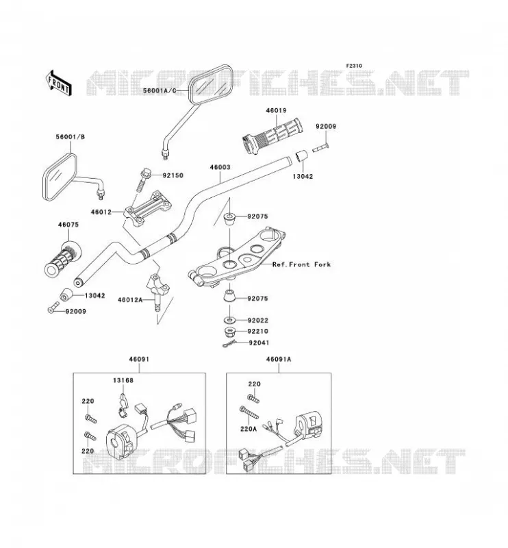 GUIDON Kawasaki MOTOS 1100 1997 ZRX1100  ZR1100-C1