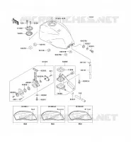 RESERVOIR CARBURANT pour Kawasaki ZRX1100 1998