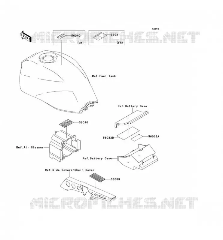 LABEL Kawasaki MOTOS 1100 2000 ZRX1100  ZR1100-C4