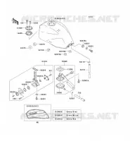 RESERVOIR CARBURANT pour Kawasaki ZRX1100 2000