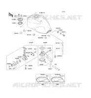 RESERVOIR CARBURANT pour Kawasaki ZRX1100 1998