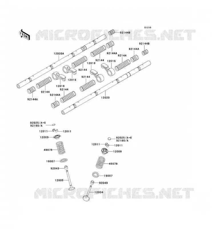 SOUPAPE Kawasaki MOTOS 1100 1998 ZRX1100  ZR1100-D2