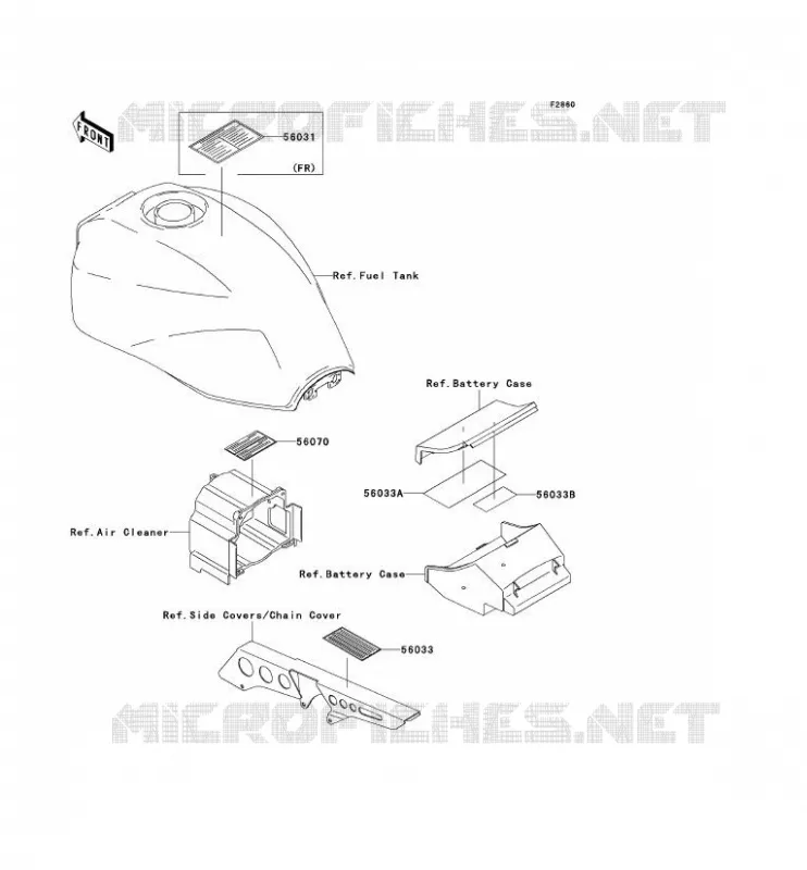 LABEL Kawasaki MOTOS 1100 1998 ZRX1100  ZR1100-D2