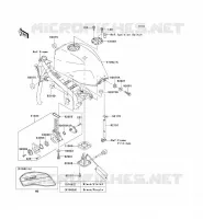 RESERVOIR CARBURANT pour Kawasaki ZRX1200R 2001