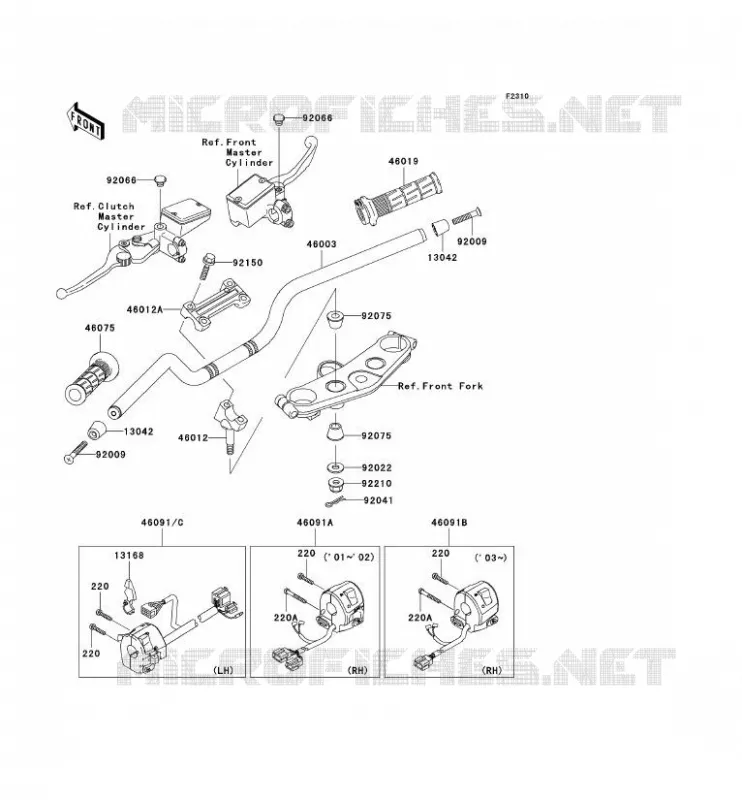 GUIDON Kawasaki MOTOS 1200 2002 ZRX1200S  ZR1200-B2P