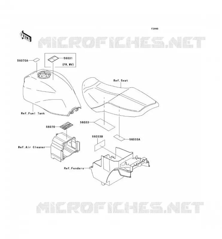 LABEL Kawasaki MOTOS 1200 2002 ZRX1200S  ZR1200-B2P