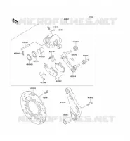 FREIN ARRIERE( ZR550B 024010) pour Kawasaki ZEPHYR 1992