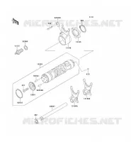 FOURCHETTE/BARRILLET DE SELECTION pour Kawasaki ZEPHYR 1994