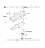 CYLINDRE/PISTON pour Kawasaki ZEPHYR 1995