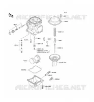 PI&Egrave;CES DE CARBURATEUR pour Kawasaki ZEPHYR 1995