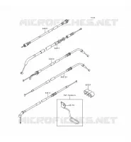 CABLES pour Kawasaki ZEPHYR 1996