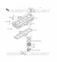 CYLINDRE/PISTON pour Kawasaki ZEPHYR 1996