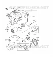 D&Eacute;MARREUR pour Kawasaki ZEPHYR 1996