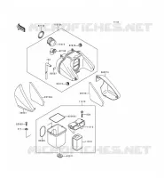 FILTRE A AIR pour Kawasaki ZEPHYR 1996