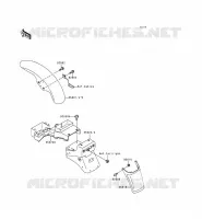 GARDE BOUE pour Kawasaki ZEPHYR 1996