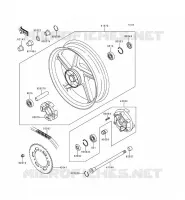 MOYEU ARRIERE pour Kawasaki ZEPHYR 1996