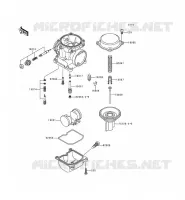 PI&Egrave;CES DE CARBURATEUR pour Kawasaki ZEPHYR 1996