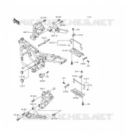 SUPPORT BATTERIE pour Kawasaki ZEPHYR 1996