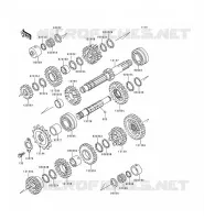TRANSMISSION pour Kawasaki ZEPHYR 1996