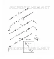 CABLES pour Kawasaki ZEPHYR 1997