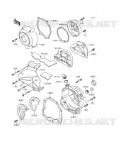 COUVERCLES MOTEUR pour Kawasaki ZEPHYR 1997