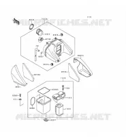 FILTRE A AIR pour Kawasaki ZEPHYR 1997