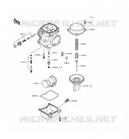 PI&Egrave;CES DE CARBURATEUR pour Kawasaki ZEPHYR 1997