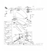 RESERVOIR CARBURANT pour Kawasaki ZEPHYR 1997
