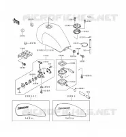 RESERVOIR CARBURANT pour Kawasaki ZEPHYR 750 1991