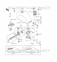 RESERVOIR CARBURANT pour Kawasaki ZEPHYR 750 1992