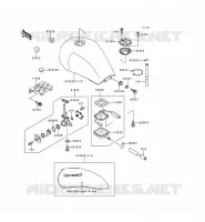 RESERVOIR CARBURANT pour Kawasaki ZEPHYR 750 1993