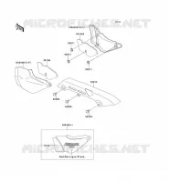 CACHE LAT&Eacute;RAL/GARDE CHAINE pour Kawasaki ZEPHYR 750 1995
