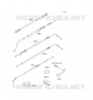 CABLES pour Kawasaki ZEPHYR 750 1997