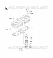 CYLINDRE/PISTON pour Kawasaki ZEPHYR 750 1997