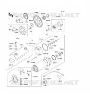 D&Eacute;MARREUR pour Kawasaki ZEPHYR 750 1997