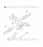 PIECE DE CADRE (COUVERTURE) pour Kawasaki ZEPHYR 750 1997